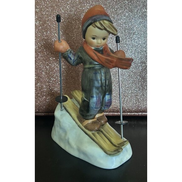 Goebel Hummel 1972 #59 Ski HeilTMK #5 Metal Skis Repaired - Picture 1 of 7